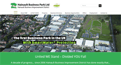 Desktop Screenshot of hainaultbusinesspark.com